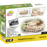 COBI Panzer III Ausf.L, Konstruktionsspielzeug Maßstab 1:72