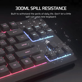 Corsair K55 CORE TKL, Gaming-Tastatur schwarz, DE-Layout, Rubberdome