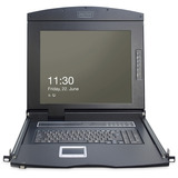 Digitus 17" Modulare Konsole, KVM-Switch schwarz, 17" TFT (43,2cm) & Touchpad