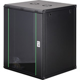 Digitus Wandgehäuse Dynamic Basic Serie - 600x600 mm (BxT), IT-Schrank schwarz, 16 Höheneinheiten