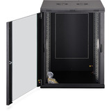 Digitus Wandgehäuse Dynamic Basic Serie - 600x600 mm (BxT), IT-Schrank schwarz, 16 Höheneinheiten