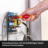 EINHELL E-Case Werkzeugkoffer Elektrik-VDE, 24-teilig, Werkzeug-Set rot/gelb, mit Werkzeug-Sortiment für Elektriker
