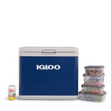 Igloo IH45 AC/DC Hybrid-Kühlbox dunkelblau/weiß