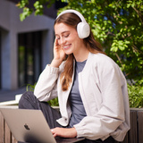 Intenso O400HA , Kopfhörer weiß, Bluetooth 5.3, Klinke, ANC