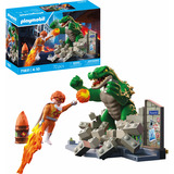 PLAYMOBIL 71831 Heroes: Helden-Showdown mit der Riesenechse, Konstruktionsspielzeug 