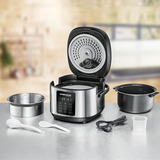 Rommelsbacher Multi-Reiskocher MRK 650 edelstahl/schwarz, 600 Watt, 3 Liter