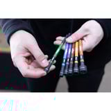 Wiha Farbcodiertes Steckschlüssel Set magnetisch, 1/4", 6‑teilig schwarz/mehrfarbig, für Maschinenschrauber bis 79 Nm