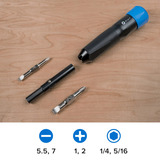 iFixit Narwhal 6-in-1 Schraubendreher, Bit-Satz schwarz/blau