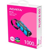 ADATA External SC740 1 TB, Externe SSD schwarz/blau, USB-C 3.2 Gen 2 (10 Gbit/s)