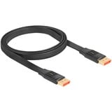 DeLOCK DisplayPort Flachbandkabel 8K 60Hz schwarz, 1 Meter