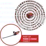 EINHELL Power X-Change Akku-Heckenschere GC-CH 1855/1 Li-Solo, 18Volt rot/schwarz, ohne Akku und Ladegerät