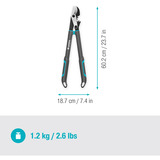 GARDENA Astschere EnergyCut Pro S grau/türkis, 60cm
