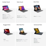 Logitech Slim Folio, Tastatur schwarz, DE-Layout, Scherenmechanik, für iPad 10. Generation