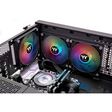 Thermaltake CT140 ARGB Sync PC Cooling Fan, Gehäuselüfter schwarz, 2er Pack, 140 mm