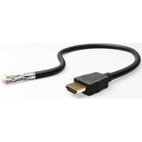 goobay Ultra High-Speed HDMI Kabel mit Ethernet, HDMI 2.1 schwarz, 2 Meter