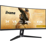 iiyama G-Master GCB3486WQSCP-B1 Generalüberholt, Gaming-Monitor 86.4 cm (34 Zoll), schwarz, WQHD, Curved, VA, Free-Sync Premium, USB-C, 240Hz Panel
