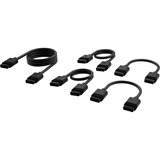 Corsair iCUE LINK Kabel-Kit, 600 / 200 / 100mm, gerade schwarz, 5-teilig