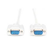 Digitus Serielles Datatransfer Anschlusskabel, D-Sub9 (Stecker) > D-Sub9 (Stecker) beige, 2 Meter