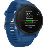 Garmin Forerunner 255, Smartwatch dunkelblau/schwarz, 46 mm, Silikon-Armband