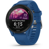 Garmin Forerunner 255, Smartwatch dunkelblau/schwarz, 46 mm, Silikon-Armband