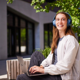 Intenso O400HA , Kopfhörer blau, Bluetooth 5.3, Klinke, ANC
