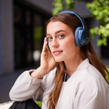 Intenso O400HA , Kopfhörer blau, Bluetooth 5.3, Klinke, ANC