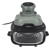 Ninja CRISPi 4-in-1 tragbare Glas-Heißluftfritteuse "Salbei" graugrün/transparent, 1.700 Watt, 2 Körbe 1,4 und 3,8 Liter