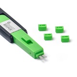 SMARTKEEPER ESSENTIAL Mini DisplayPort Lock (MD04) + Lock Key Mini (U04), Einsteckschloss Farbcode Grün, 4 Stück + 1 Schlüssel