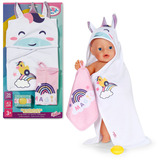 ZAPF Creation BABY born® Kapuzenhandtuch Set, Puppenzubehör 