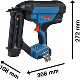 Bosch Professional Akku-Holznagler GNH 18V-50-2M Professional solo, 18Volt blau/schwarz, ohne Akku und Ladegerät, in L-BOXX 