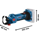 Bosch Professional Akku-Rotationsschneider GCU 18V-30 Professional solo blau/schwarz, ohne Akku und Ladegerät, in L-BOXX
