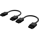 Corsair iCUE LINK Kabel, 100mm, gerade schwarz, 2 Stück