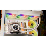Krux HydroGlance 360 LCD White, Wasserkühlung weiß
