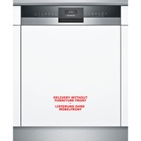 Siemens SN53ES14VE IQ300, Spülmaschine edelstahl (gebürstet)/schwarz, 60 cm, Home Connect
