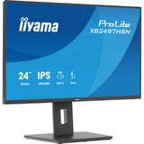 iiyama ProLite XB2497HSN-B1, LED-Monitor 60.5 cm (23.8 Zoll), schwarz (matt), FullHD, IPS, HDMI, DP, USB-C, USB-Hub, Daisy Chain, 100Hz Panel