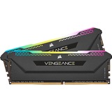 Corsair DIMM 16 GB DDR4-3200 (2x 8 GB) Dual-Kit, Arbeitsspeicher schwarz, CMH16GX4M2E3200C16, Vengeance RGB PRO SL, INTEL XMP