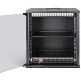 Digitus Netzwerk-Set SOHO Pro 19" 540x400 mm (BxT), IT-Schrank schwarz, 12 Höheneinheiten