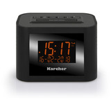 Karcher DAB 2420, Radiowecker schwarz, DAB+, UKW, Dual-Alarm