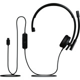 Logitech H570e Mono, Headset schwarz, Zertifiziert für Microsoft Teams, USB-C