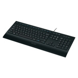 Logitech K280e Corded, Tastatur schwarz, DE-Layout, Plunger, for Business