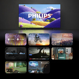 Philips 65PUS7061/12, LED-Fernseher 164 cm (65 Zoll), schwarz, UltraHD/4K, Triple Tuner, Titan OS