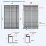 Trinasolar Solarpanel Vertex S+ TSM-440 NEG9RC.27, 440 Watt bifazial, Black Frame, 0% schwarz, 0% MWST, bifaziales Doppelglas
