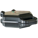 Unold Bubble Waffeleisen Bobby edelstahl/schwarz, 700 Watt
