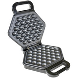 Unold Bubble Waffeleisen Bobby edelstahl/schwarz, 700 Watt