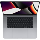 Apple MacBook Pro (16") 2021 CTO, Notebook grau, M1 Max 24-Core GPU, macOS Ventura, Deutsch, 120 Hz Display, 512 GB SSD