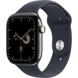 Apple Watch Series 12, Smartwatch Titan Natur, 46 mm, Sportarmband Navyblau S/M, Cellular