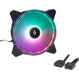 Chieftec NF-3012-RGB 3er-RGB Lüfter-Set (Nova), Gehäuselüfter 3er Pack inkl. Controller, 120 mm