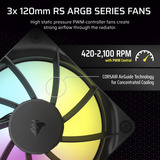 Corsair NAUTILUS 360 RS ARGB Generalüberholt, Wasserkühlung schwarz