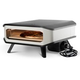 Cozze Pizzaofen 17", mit Tür / Hitzeschild schwarz/weiß, 2.200 Watt, für Pizzen bis ca. Ø 42cm