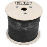Digitus Professional Cat.6 U/UTP Erdverlegekabel simplex, Eca, PE-Mantel violett/schwarz, 500 Meter Trommel, Outdoor-Kabel